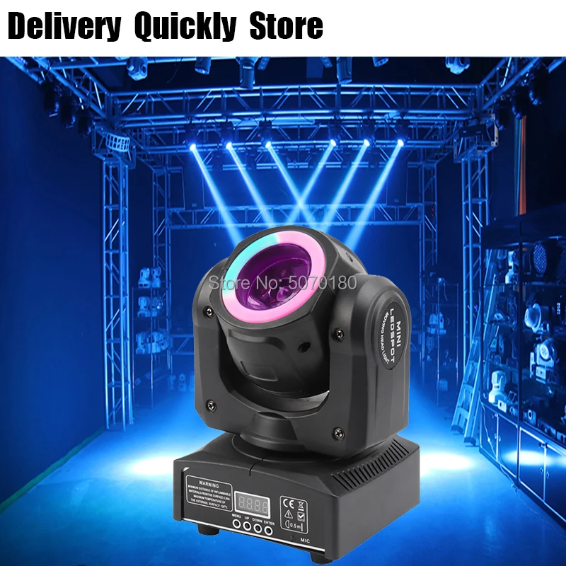 

Dj led 60W beam Moving Head with light strip running on the head good Use for Home entertainment party KTV Night Club Dance