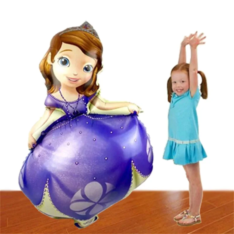 Гигантские Воздушные шары из фольги 102 см для принцесс, Соф, Королева София, вечерние шары для девочек, большие надувные воздушные гелиевые шары