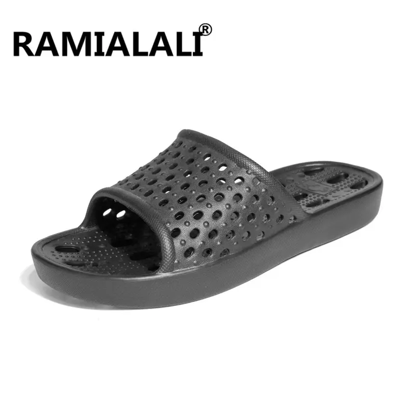 Ramialali Comfortable Bathroom Slippers for Men Summer Massage Home