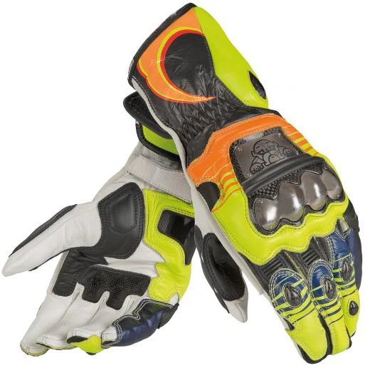 Free shipping Valentino Rossi Motogp race 2014 Motorbike Motorcycle Leathers Gloves