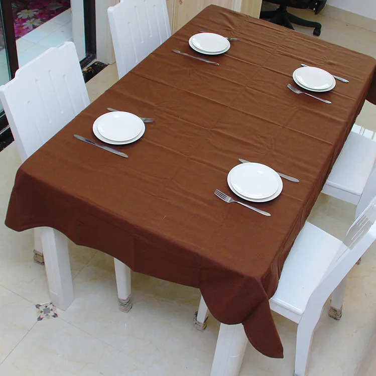 Modern Bohemian Style Brown DecorativeTable Cloth Dinner Table Cover For Home Mantel Desechable Mexican Party Decorations