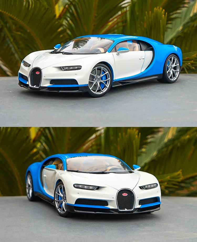 1/18 Bugatti Chiron Super Car Welly GTAUTOS литая металлическая модель автомобиля для мальчиков и девочек Коллекция подарков на день рождения