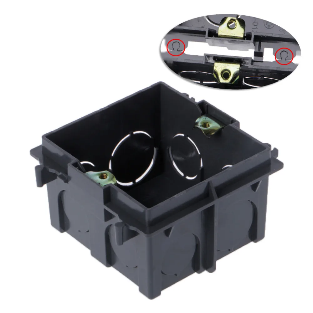 86type Pvc Junction Box Wall Mount Cassette For Switch Socket Base