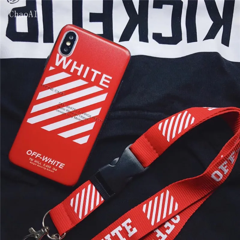 

CHAOAI for Apple X 6s 6sp 7 7p 8p Cell Phone Case with Rope to Prevent Fall for Samsung s9 s9p Mobile Phone Cover Shell 2019 New