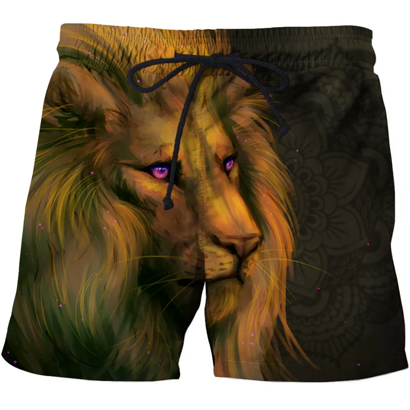 Mens Cute Bengal Cat Shorts Swimwear Running Shorts Beach Shorts for Men