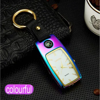 

Multifunctional watch USB cigarette lighter flashlight