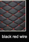 Lsrtw2017 волоконные кожаные автомобильные коврики для hyundai grand santa fe XL Maxcruz 2013 аксессуары Запчасти - Название цвета: black red wire