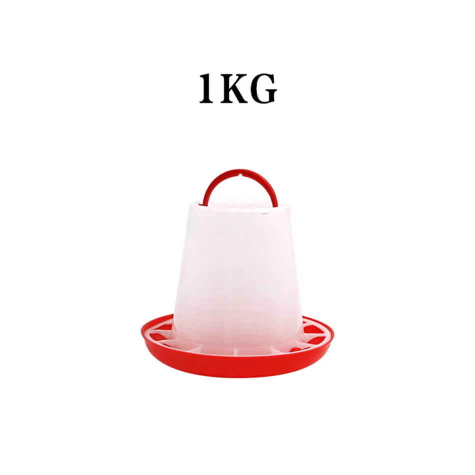 

Plastic chicken feeder 1kg PE artificial feed trough duck geese use for poultry house livestock feeding & watering supplies