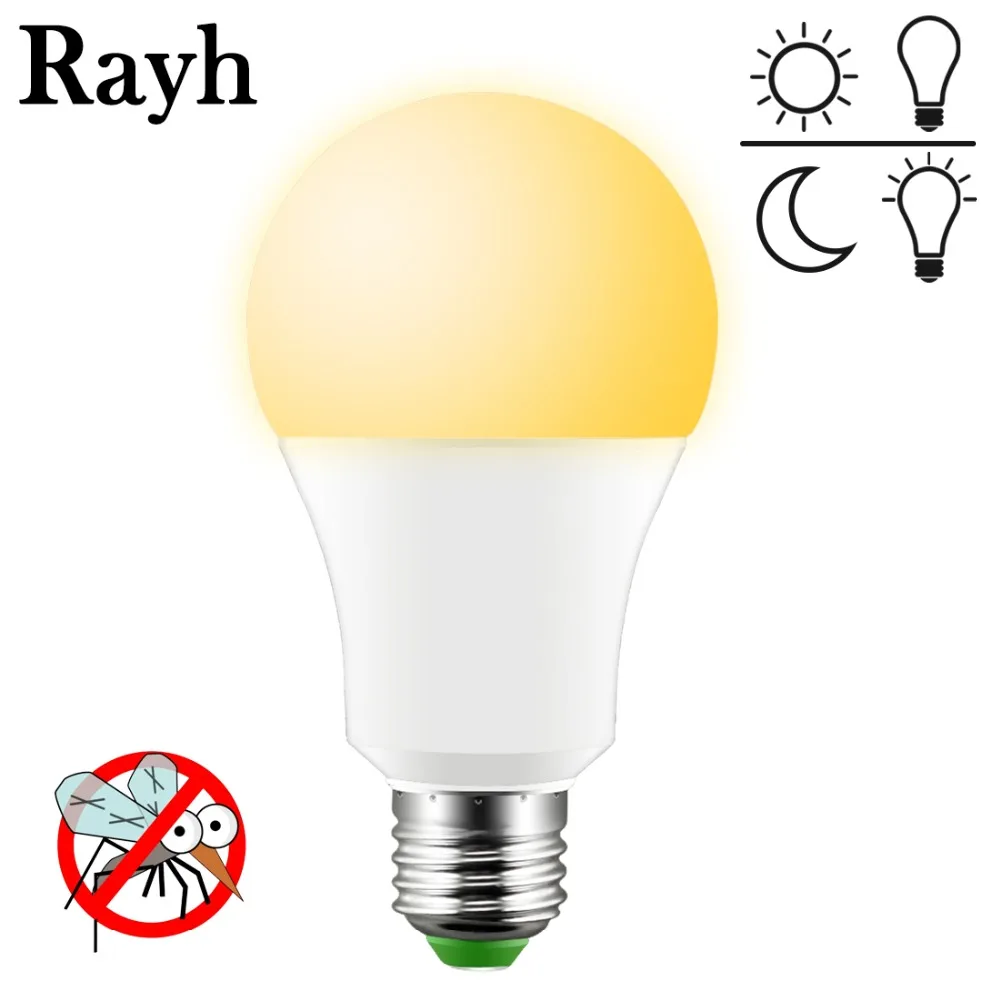 

E27 10W 15W IP42 LED Sensor Light Bulb 85-265V 110V 220V Automatic Dusk to Dawn Bulbs Auto ON/OFF for Porch Hallway Patio Garag