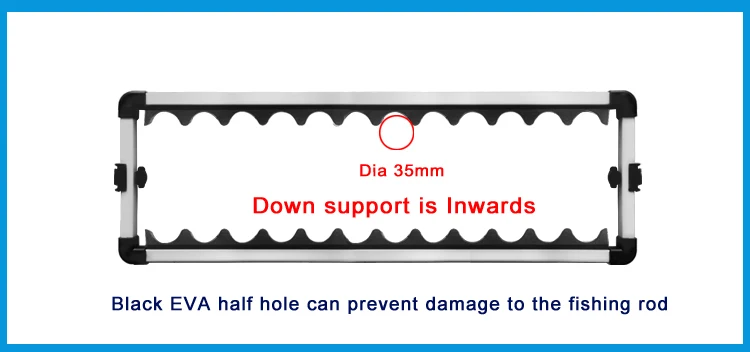 Держатель для удочки из алюминиевого сплава, подставка для удочки, набор для удочки, емкость 24 шт., все виды Удочек