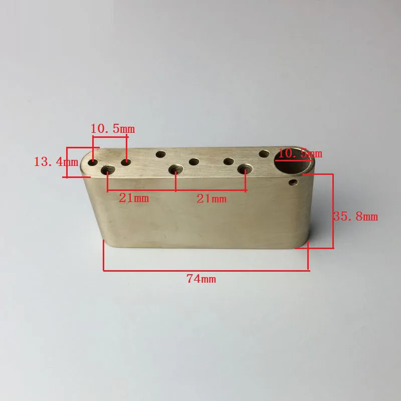 1 шт. гитарный мост латунный блок для электрогитара с системой тремоло мост для Wilkinson WV6/WVP/WVP6 гитарный мост