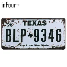 [Infour+] BLP-9346 лицензии пластина металлическая пластина номер автомобиля Олово Вход Бар паб кафе Home Decor металлический знак гараж живописи бляшек знаки