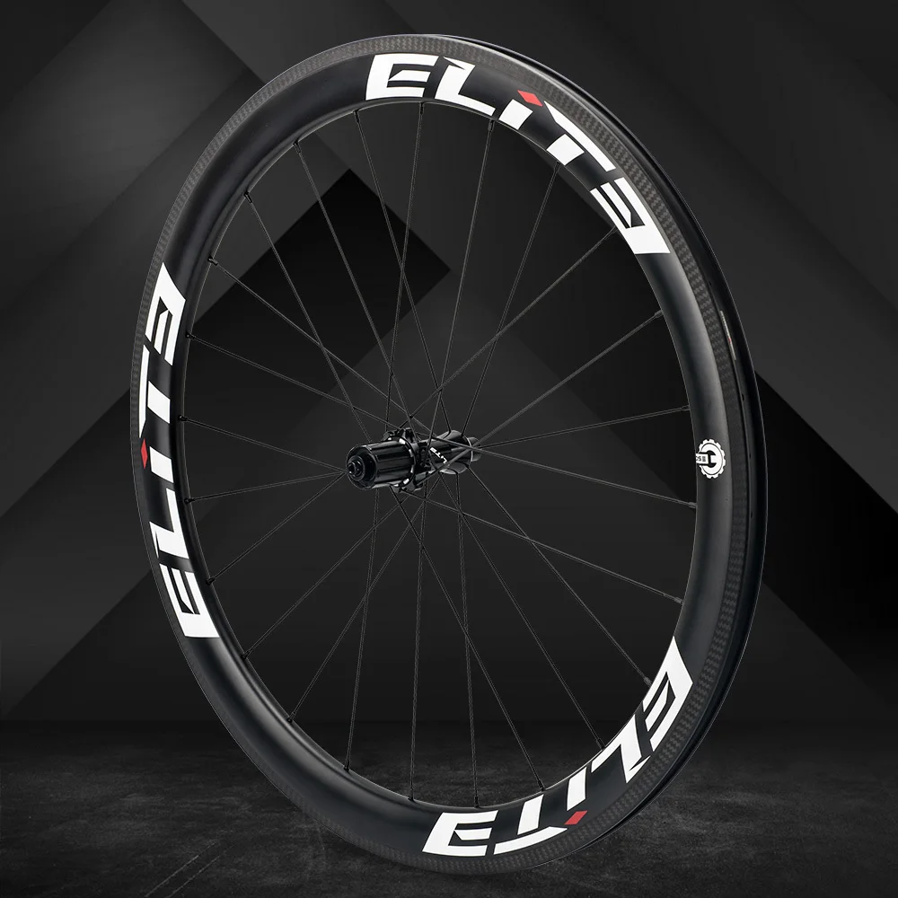 Elite FLR carbon fiber road bike wheel 25/27mm Rim Tubular Clincher