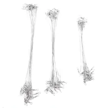 12 шт с 4 предмета каждого размера Сталь рыболовные приманки лидер провода 15/20/25 см рыболовная трасса Съемник изоляции проводов комплект рыболовную леску линия поводок