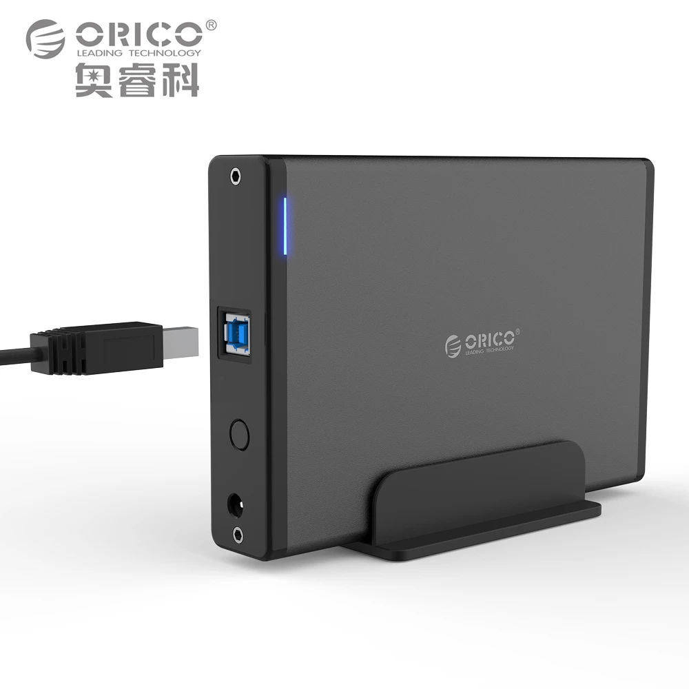 ORICO Aluminum 3 5 inch Super Speed Hard Drive HDD Enclosure USB3 0 to SATA3 0