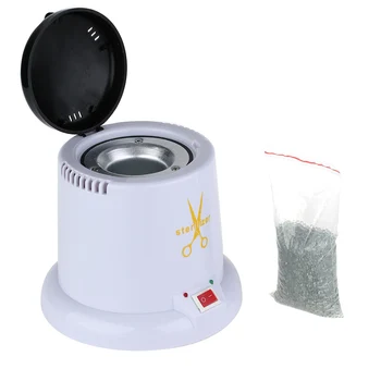 

Salon Nail Manicure Sterilizer Machine with Disinfection Glass Bead Nail Tools 220V Nail Art Steam Autoclave Scissor EU Plug