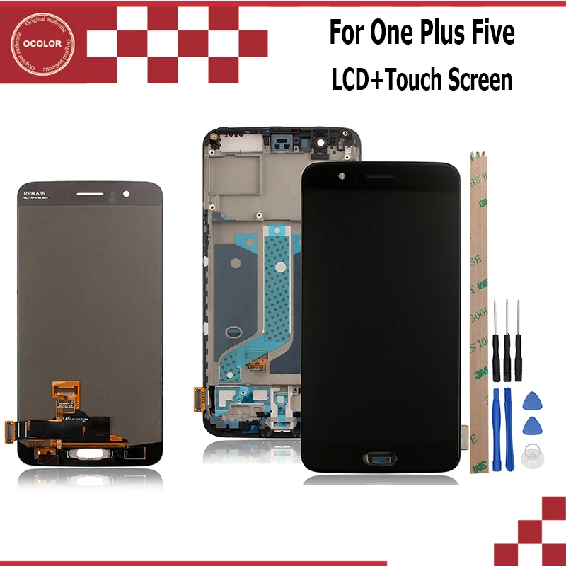 Для Oneplus 5 Five A5000 ЖК-дисплей и сенсорный экран в сборе запасные части Аксессуары