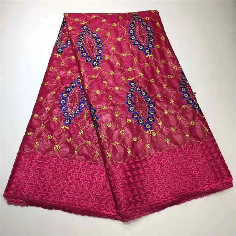 

Latest Colorful Bazin riche fabric African basin riche getzner with guipure lace for nigerian wedding dress 5yard/lot NX709z