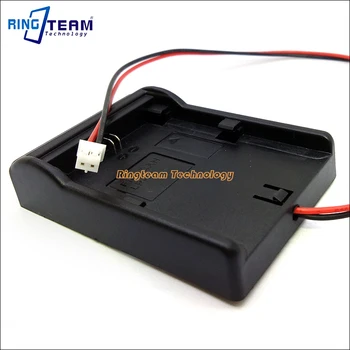 

12V LPE6 LP-E6 Battery Holder Cradle Mount Adapter Plate PHR-2 Connector 2.0MM 0.079" for Aircraft Drone Cameras Monitors Lights