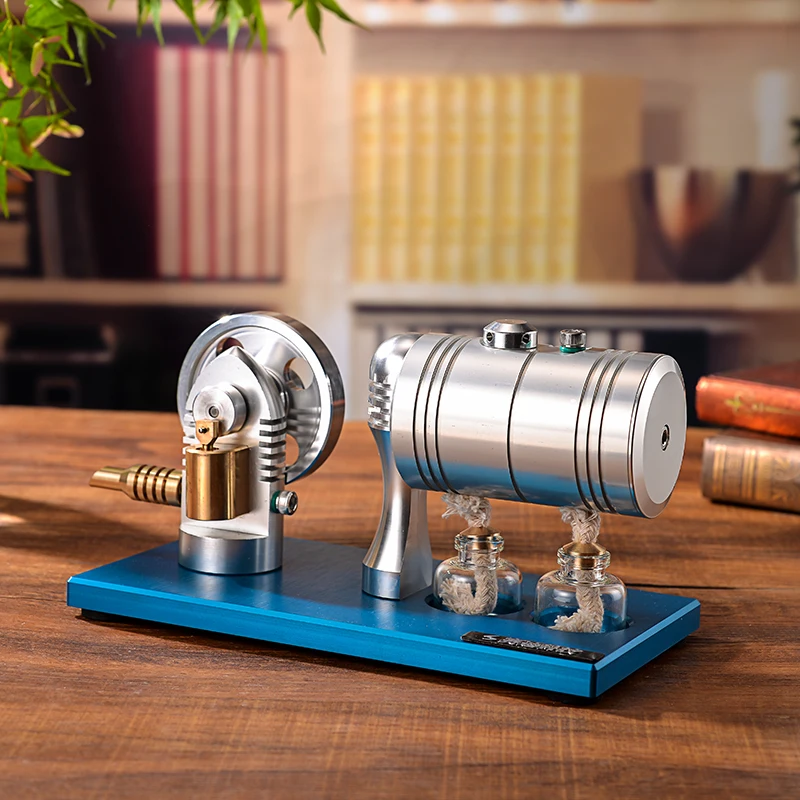 

Stirling Engines With Boiler High Tech External-combustion Engine Motor Power Generator Hot Air Hand Engine Machine Toy Sets