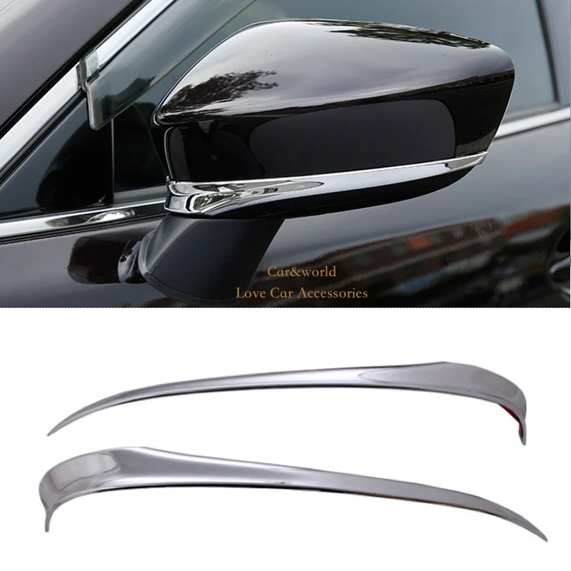 Accessories For Mazda 6 2014 2015 2016 Car Rearview Mirror Decoration Exterior Trim Rear View Cover Strips stickers | Автомобили и