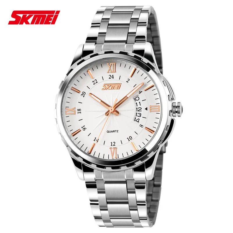 skmei watch 9069 quartz watch high quality relogio masculino wristwatch stainless steel watches custom your own