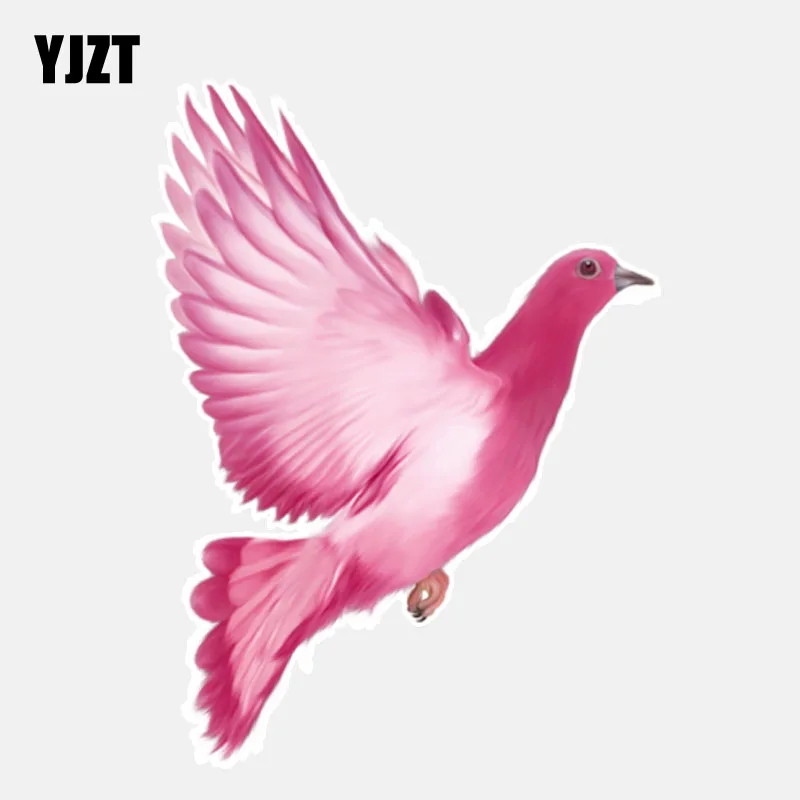 

YJZT 10.1*13.7CM Interesting Birds Dove Decor PVC Personalized Car Modelling Sticker 11A0243