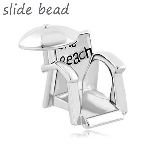 Fit Pandora Charm Bracelets Beach Chair Umbrella Lucky Charms Fit Pandora Charm Bracelets Beach Chair Umbrella Lucky Charms Beads For Jewelry