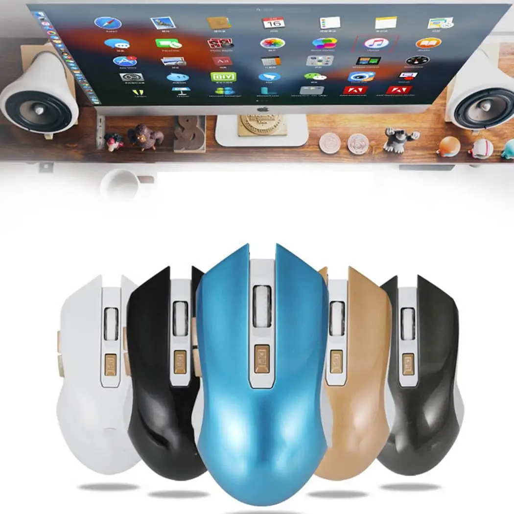 2,4G Беспроводная usb-мышь эргономичная оптическая 6 кнопок Повседневная мышь для ноутбука 2400 dpi