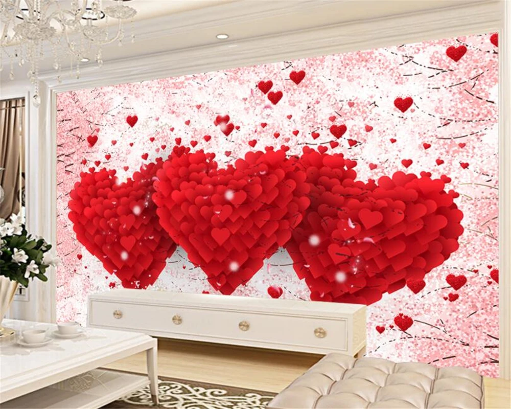 Beibehang Casamento Personalizado Decora O Do Quarto 3d Papel De ~ Painel De Fotos Para Quarto Coração Beibehang Casamento Personalizado Decora O Do Quarto 3d Papel De ~ Painel De Fotos Para Quarto Coração