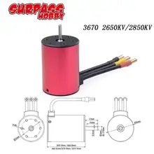 SURPASSHOBBY KK 3670 2650KV/2850KV Brushless Motor for GTR/Lexus 2S 1:10 3S 4S 1:8 RC Drift Racing Off-road Car Truck Sensorless