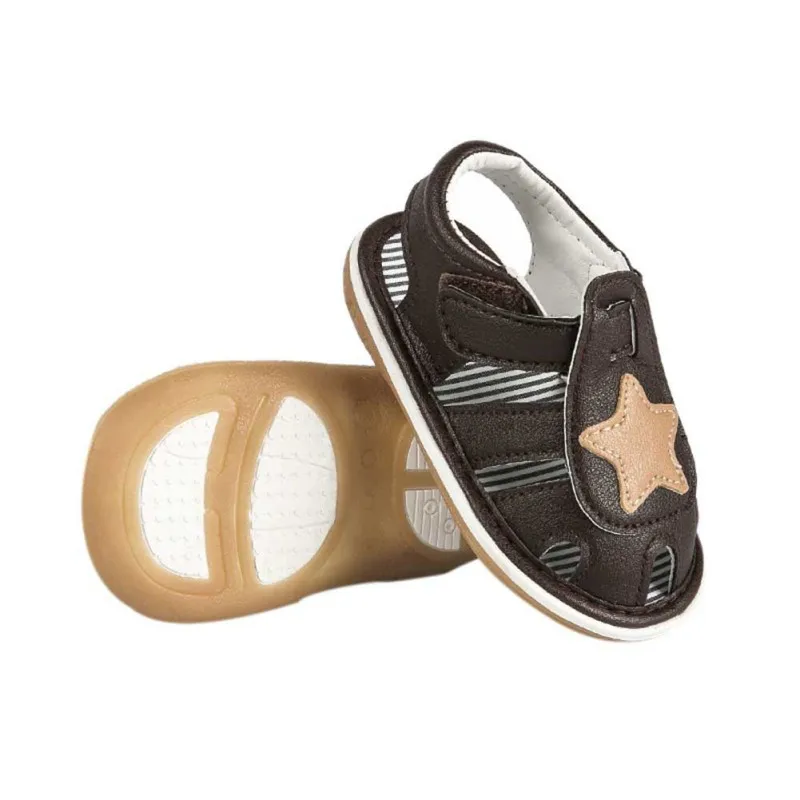 Летняя обувь для новорожденных со звездами; милая обувь для маленьких мальчиков и девочек; обувь для первых ходунков; обувь принцессы