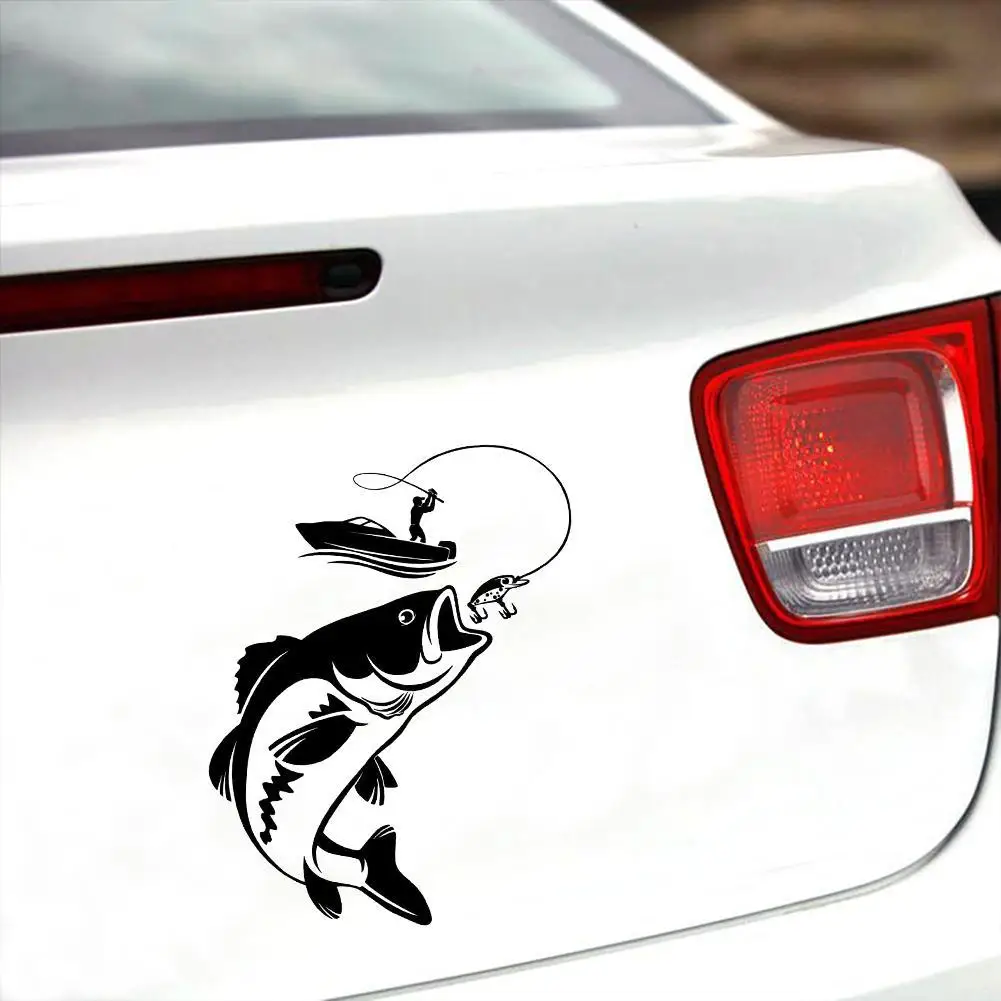 

Car Sticker Interesting Fishing Tribes Fisherman Hobby Fish Boat Car Stickers Vinyl Decal 12.3*17.1CM Auto Exterior Accessories