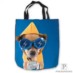 Custom холст Cute-Bolt-Dog-Fashion ToteBags ручной сумки сумка для покупок Повседневный пляжные сумки складной 180713-04-1