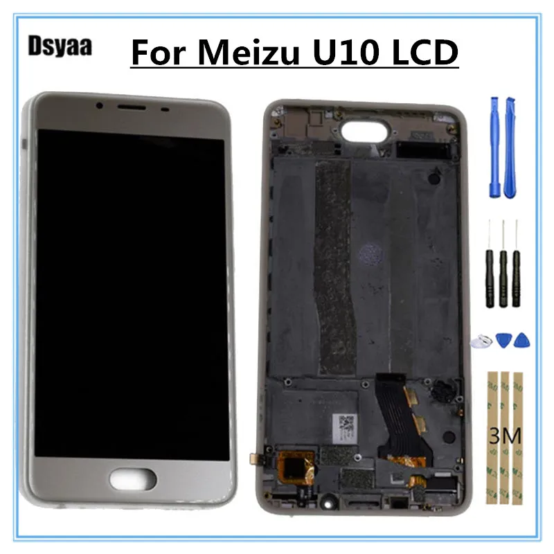 

5.0 Inch for Meizu U10 LCD Screen Display Touch Digitizer Assembly Replacement Parts with Frame