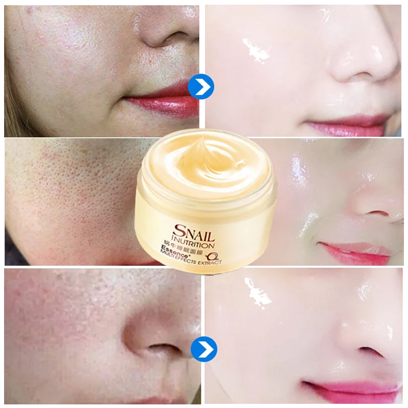 

Sleeping Mask No Wash Snail Cream Essence Moisturizing Night Cream Anti Aging Anti Wrinkle Nutrition Face Cream Hydration LAIKOU