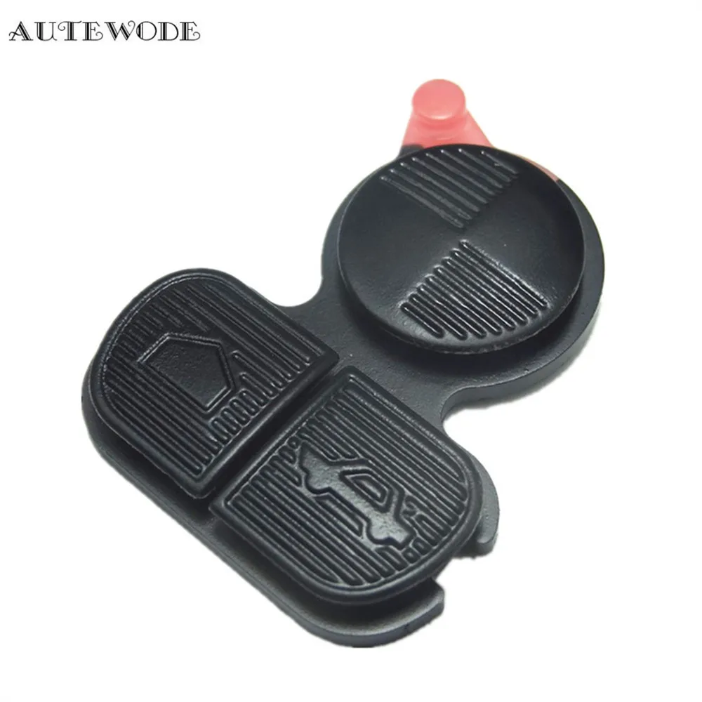 AUTEWODe Replacement Key Button Pad For Bmw Remote Key FOB 3 Butto