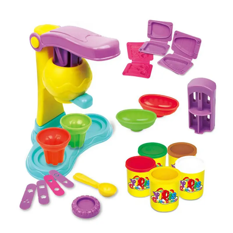 3D цветной Пластилин экструдер для мороженого распределительный набор инструментов Educational развивающие игрушки