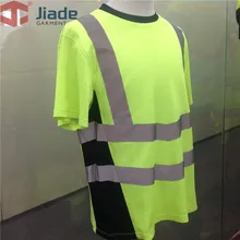 Jiade взрослый высокая видимость футболка короткая футболка мужская Рабочая Светоотражающая рубашка EN471 рубашка ANSI рубашка