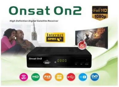 

Onsat On2 mepg4 DVB-S2&dvb-t2 combo decoder support Tcam account come with gprs sim slot vs alphabox x6 combo
