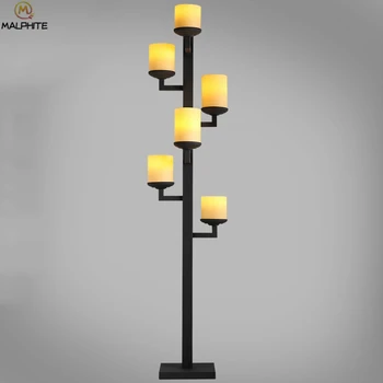 

Chinese Retro Candlestick Floor Lamp American Iron Floor Lamps for Decorative Standing Lamp Bedroom Bedside Lighting Luminaire