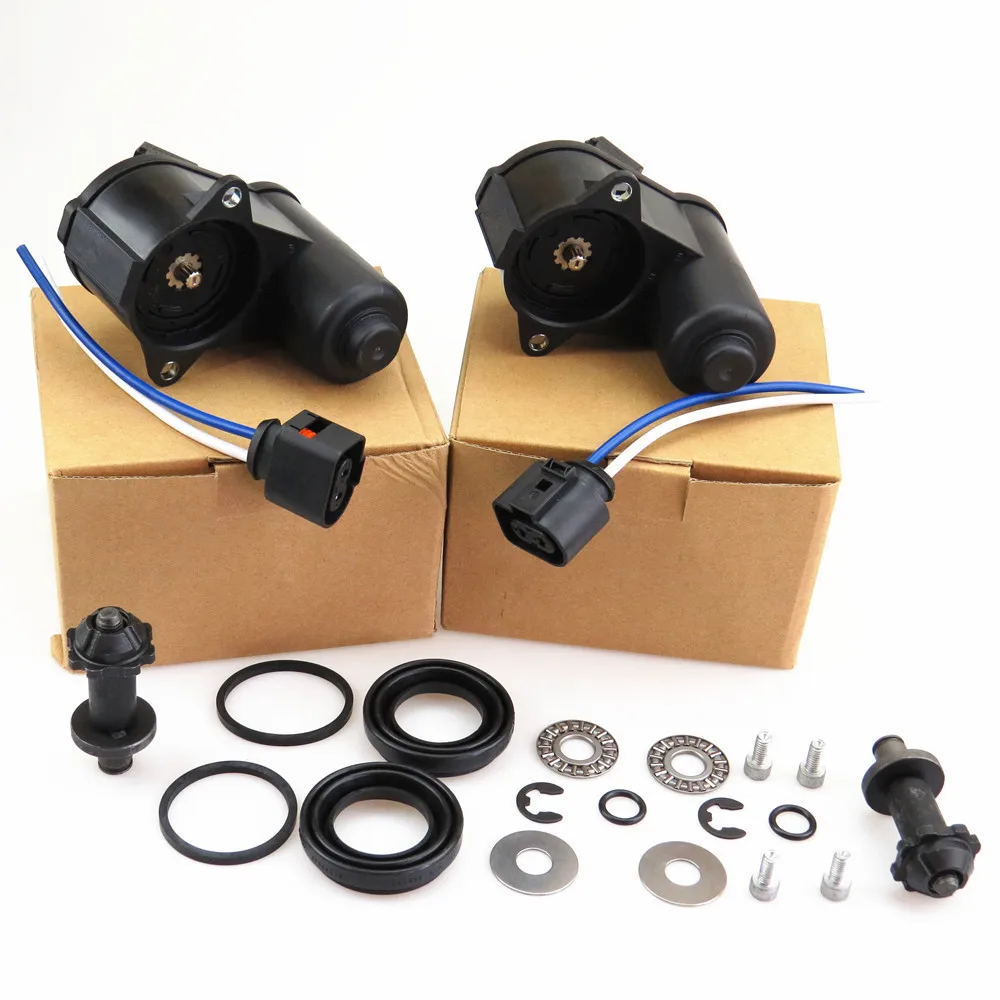 

2 Set Rear Pump Handbrake Serve Motor & Screw Repair Kit Cable Tailstock Plug For Seat Alhambra II A6 C6 Q3 32332082
