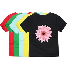 TINOLULING dziewczęce modne kwiatowe koszulki bawełniane letnie koszulki z krótkim rękawem kwiatowe kreskówkowe topy dziecięce koszulki dla dzieci tanie tanio POLIESTER COTTON CN (pochodzenie) Lato 13-24m 25-36m 4-6y 7-12y 12 + y Damsko-męskie Aktywne Floral REGULAR Z okrągłym kołnierzykiem