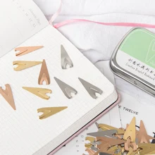 Kawaii pin Art капли воды скрепки для бумаги необычной формы закладки креативные милые железная коробка металлическая Закладка Подарок для учителя скрепка для бумаги Закладка