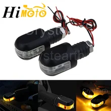 Универсальный мотоцикл 7/" 22 мм ручка бар конец 6-светодиодный поворотник янтарный индикатор света для Kawasaki Z750 Z1000 Honda Suzuki KTM