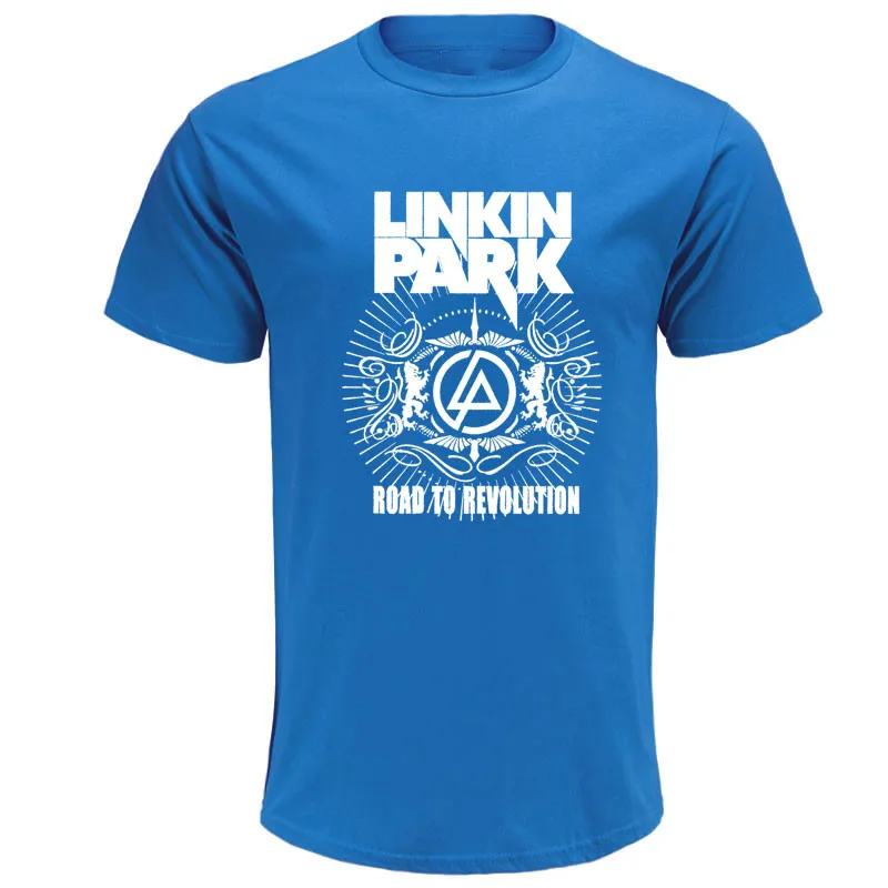 2019 летняя модная футболка с коротким рукавом Linkin park Мужская хлопковая принтом