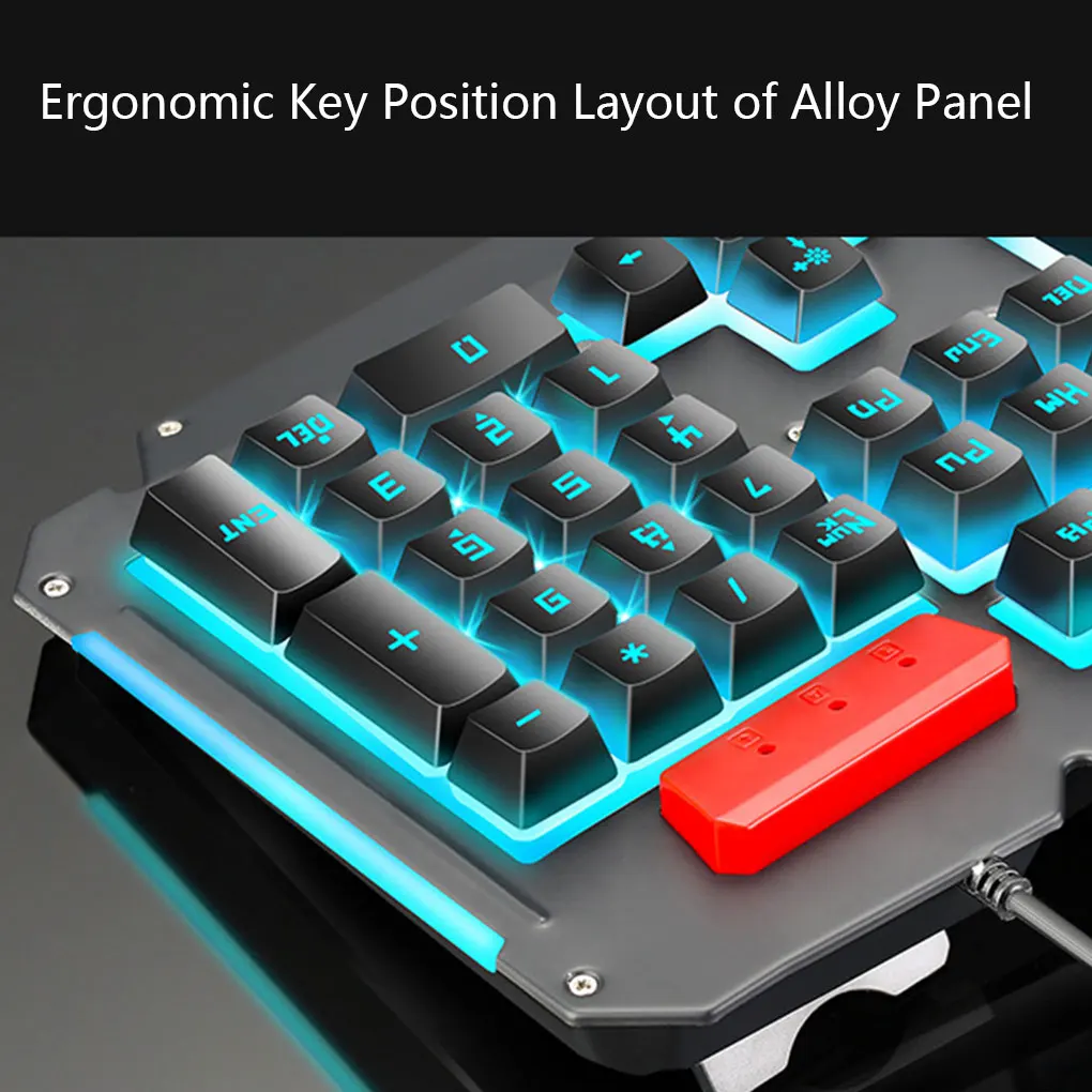 Проводная Механическая игровая клавиатура мышь набор опционально светящаяся металлическая клавиша эргономичные компьютерные принадлежности