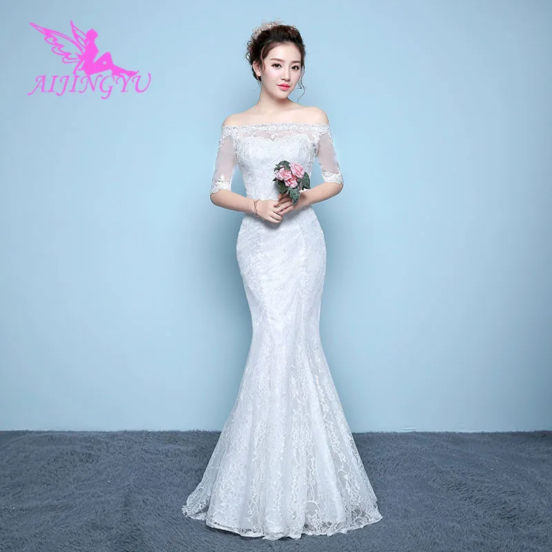 

AIJINGYU 2018 beautiful free shipping new hot selling cheap ball gown lace up back formal bride dresses wedding dress WK155