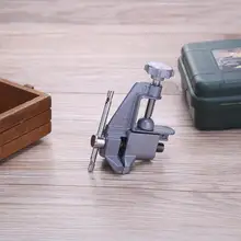 Стол и скамья мини-деревообрабатывающий зажим тиски столярные DIY Инструменты Мини 40 мм Алюминиевый зажим на стол и скамья тиски дома