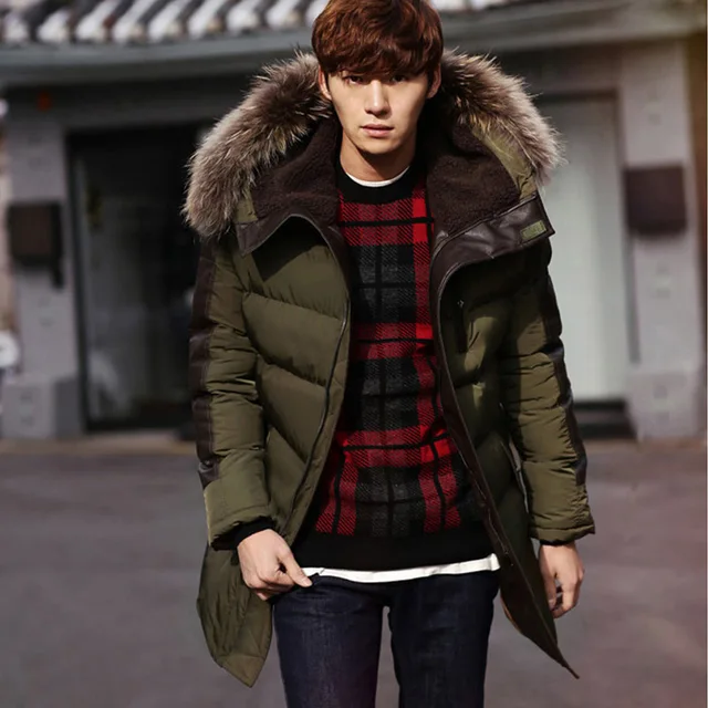 Buy 2017 Men's Parkas Jacket Winter Jacket Men Fashion